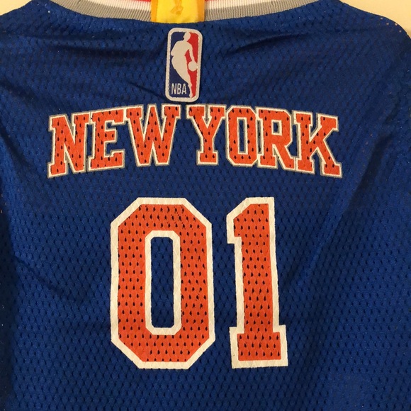 New York Knicks NBA #00 Dog Mesh Blue Jersey - Picture 2 of 7
